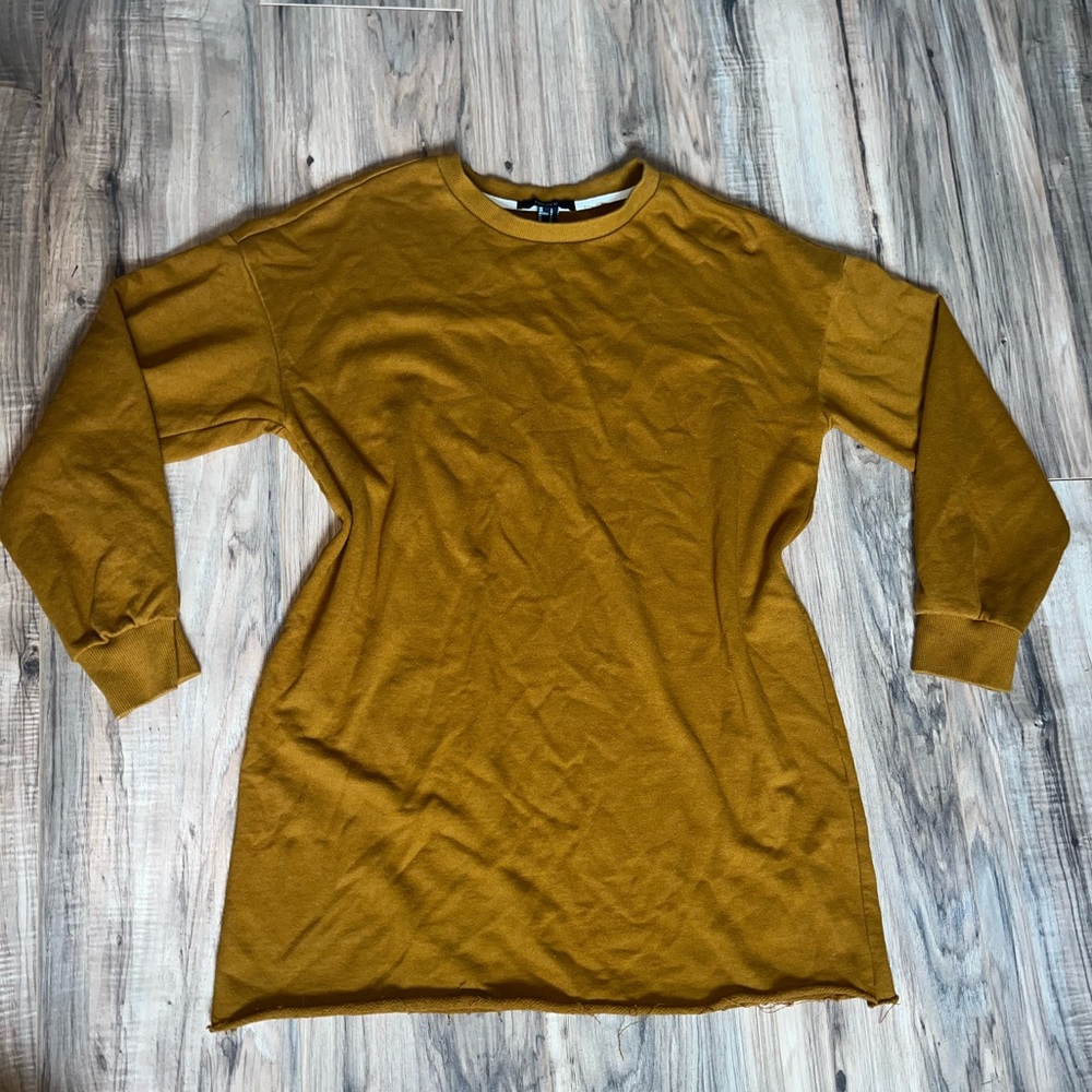 Forever 21 Golden Tan Sweater Dress